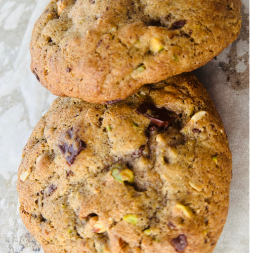 Organic Dark Chocolate Pistachio Hazelnut Cookies