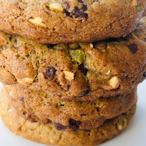 Organic Dark Chocolate Pistachio Hazelnut Cookies