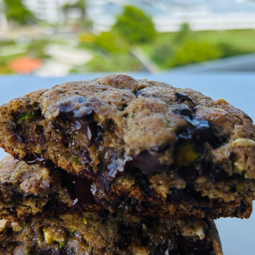 Organic dark chocolate pistachio hazelnut cookies — small batch, chef-made, Miami